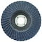 Weiler 5" Tiger X Flap Disc, Conical (TY29), Phenolic Backing, 60Z, 7/8" 51210 - alternate 2